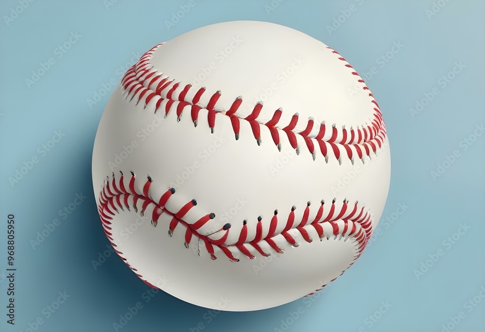 A baseball with red stitching and white stripes and with backgrounds A baseball with red stitching and white stripes and with backgrounds