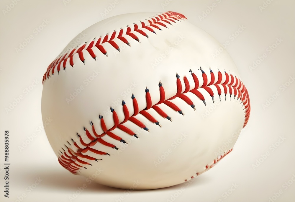 A baseball with red stitching and white stripes and with backgrounds A baseball with red stitching and white stripes and with backgrounds