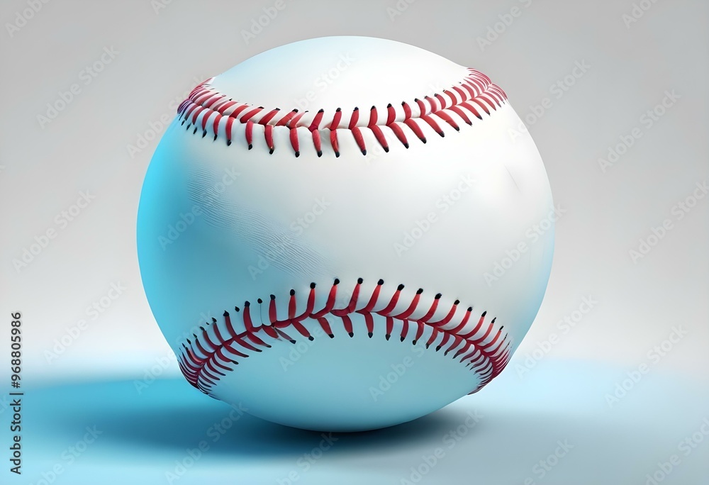 A baseball with red stitching and white stripes and with backgrounds A baseball with red stitching and white stripes and with backgrounds