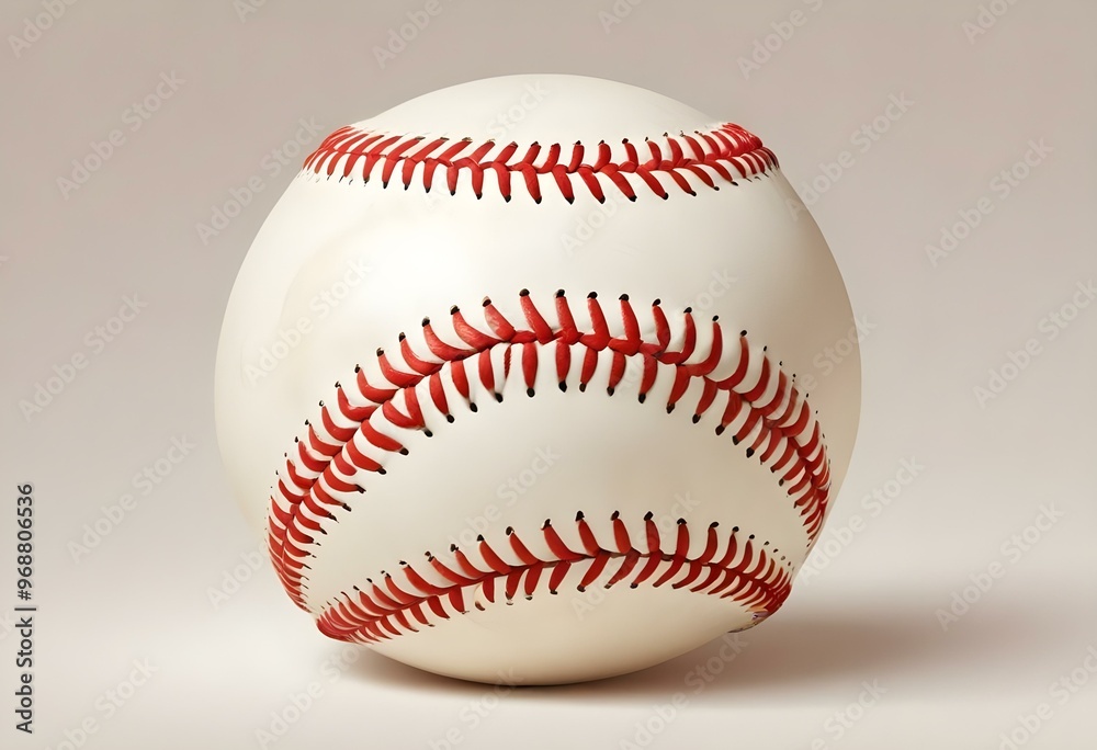 A baseball with red stitching and white stripes and with backgrounds A baseball with red stitching and white stripes and with backgrounds