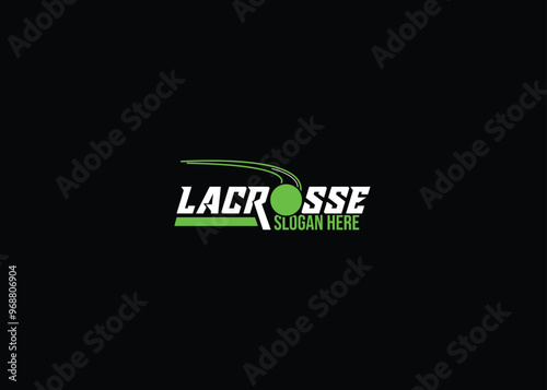 Lacrosse logo sport design template