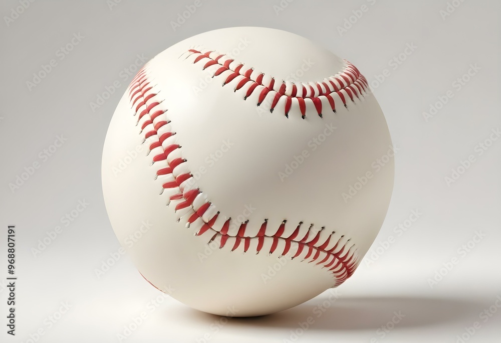 A baseball with red stitching and white stripes and with backgrounds A baseball with red stitching and white stripes and with backgrounds