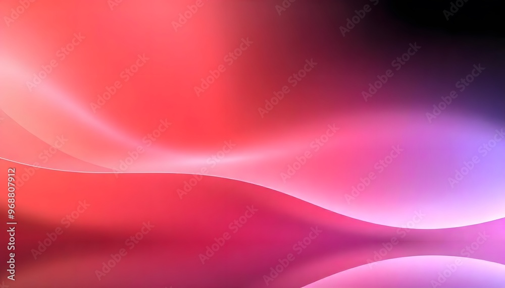 Obraz premium Colorful pink purple gradient abstract background with soft curves. swirling, iridescent liquid with hues of pink and