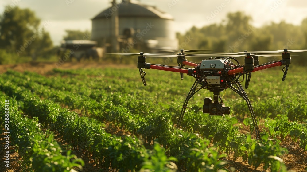 AI-driven remote farming systems managing crops via drones and robots: Farmers controlling an entire farm remotely, with AI managing the operations.