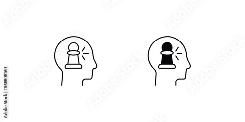 self study set icon with white background vector stock illustration