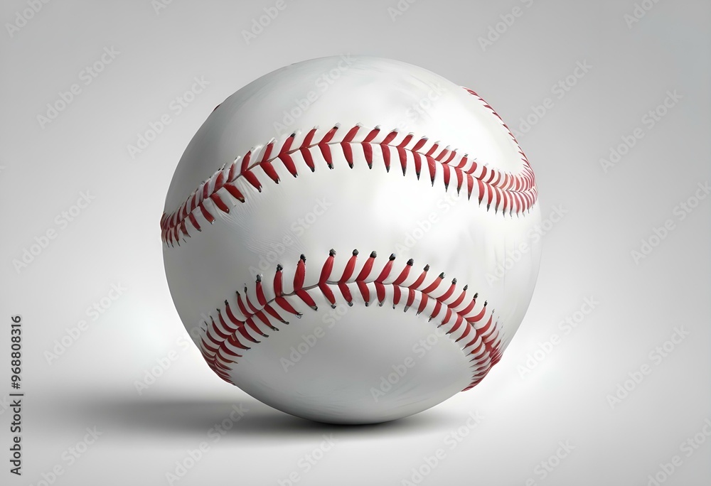 A baseball with red stitching and white stripes and with backgrounds A baseball with red stitching and white stripes and with backgrounds