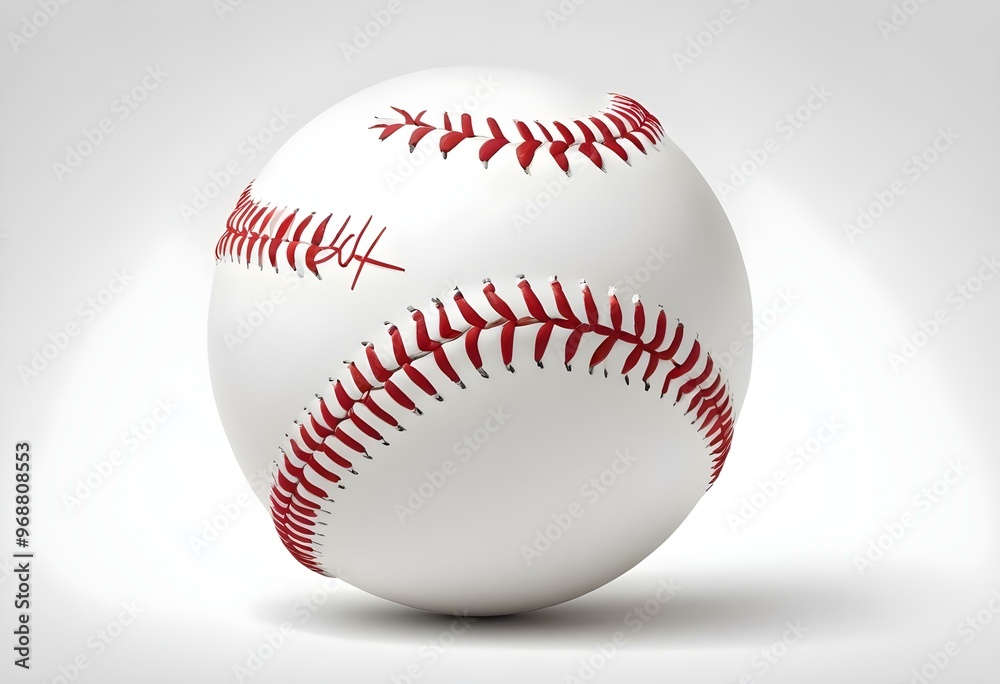 A baseball with red stitching and white stripes and with backgrounds A baseball with red stitching and white stripes and with backgrounds