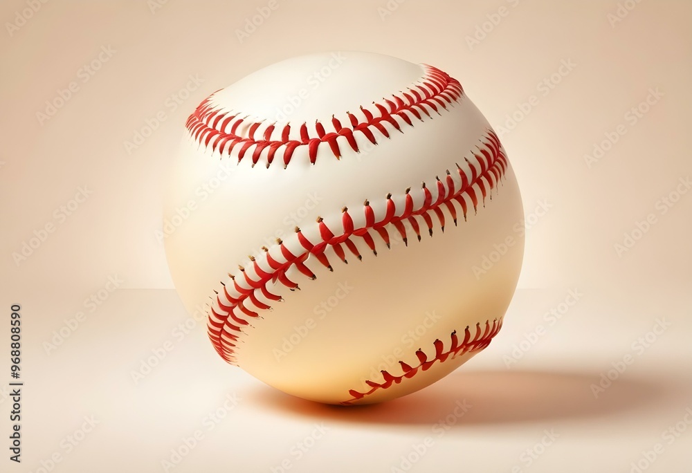 A baseball with red stitching and white stripes and with backgrounds A baseball with red stitching and white stripes and with backgrounds