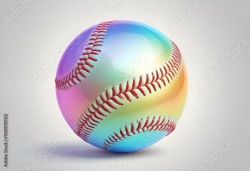 Wallpaper Mural A baseball with red stitching and white stripes and with backgrounds Torontodigital.ca