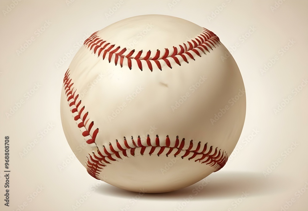 A baseball with red stitching and white stripes and with backgrounds A baseball with red stitching and white stripes and with backgrounds