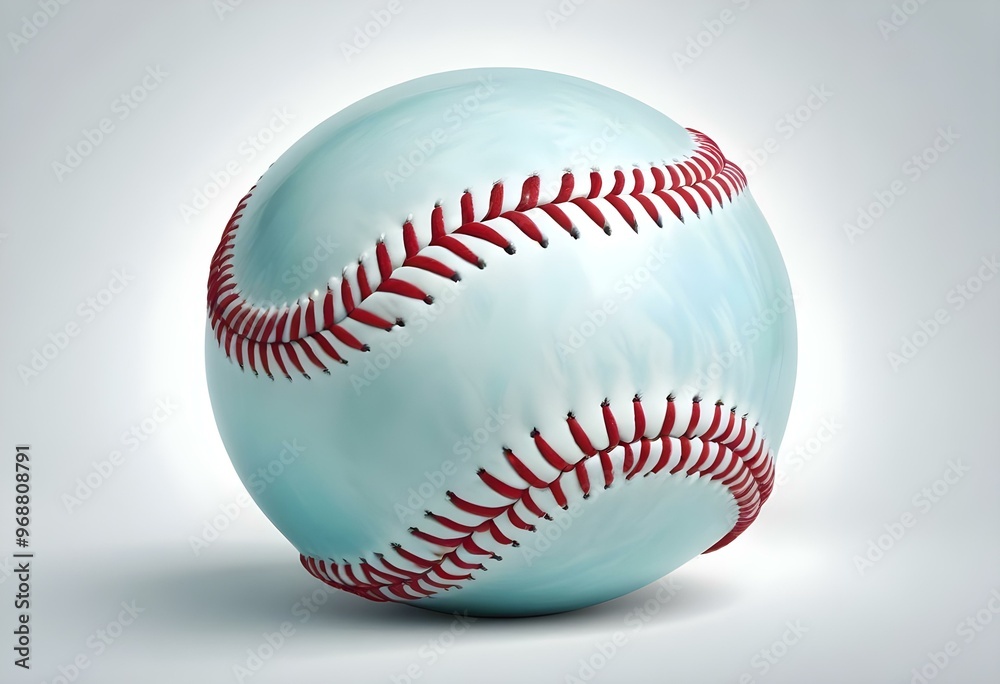 A baseball with red stitching and white stripes and with backgrounds A baseball with red stitching and white stripes and with backgrounds