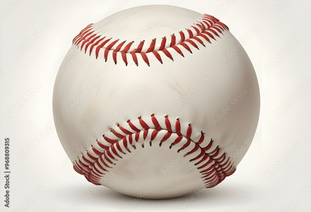 A baseball with red stitching and white stripes and with backgrounds A baseball with red stitching and white stripes and with backgrounds
