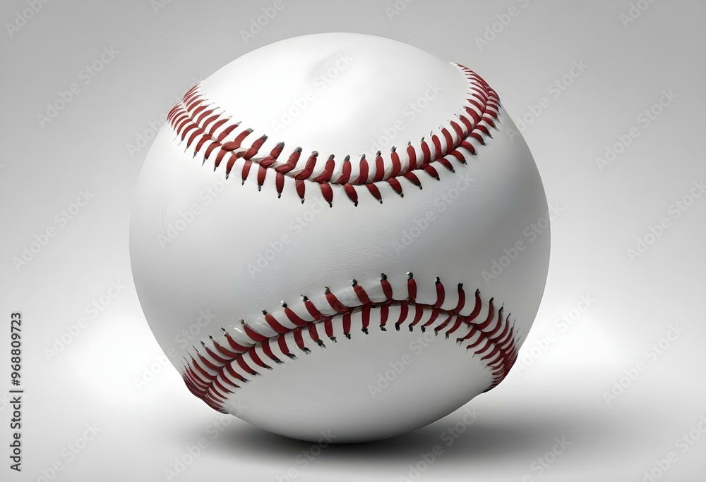 A baseball with red stitching and white stripes and with backgrounds A baseball with red stitching and white stripes and with backgrounds