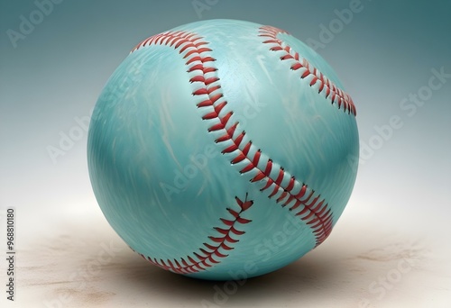 Wallpaper Mural A baseball with red stitching and white stripes and with backgrounds Torontodigital.ca
