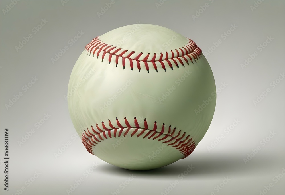 A baseball with red stitching and white stripes and with backgrounds A baseball with red stitching and white stripes and with backgrounds