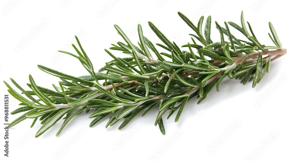 Fototapeta premium rosemary twig isolated on white