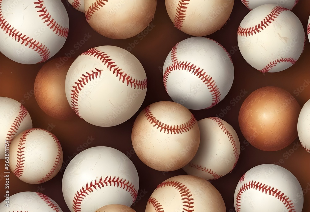 A baseball with red stitching and white stripes and with backgrounds A baseball with red stitching and white stripes and with backgrounds