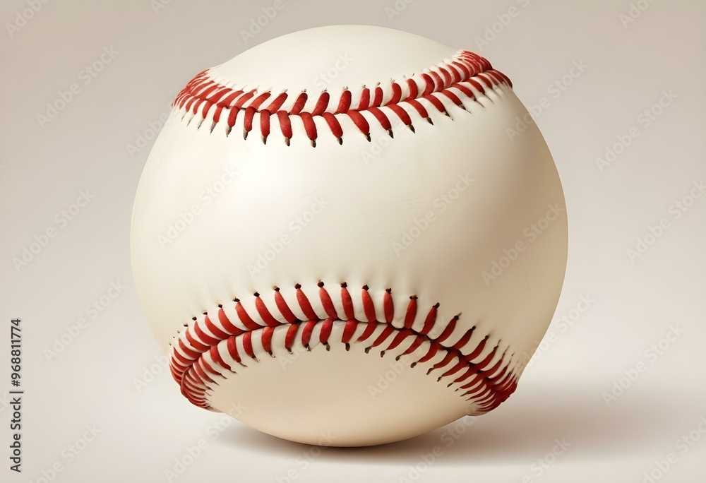 A baseball with red stitching and white stripes and with backgrounds A baseball with red stitching and white stripes and with backgrounds