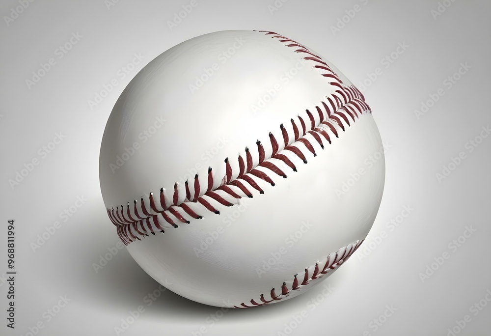 A baseball with red stitching and white stripes and with backgrounds A baseball with red stitching and white stripes and with backgrounds