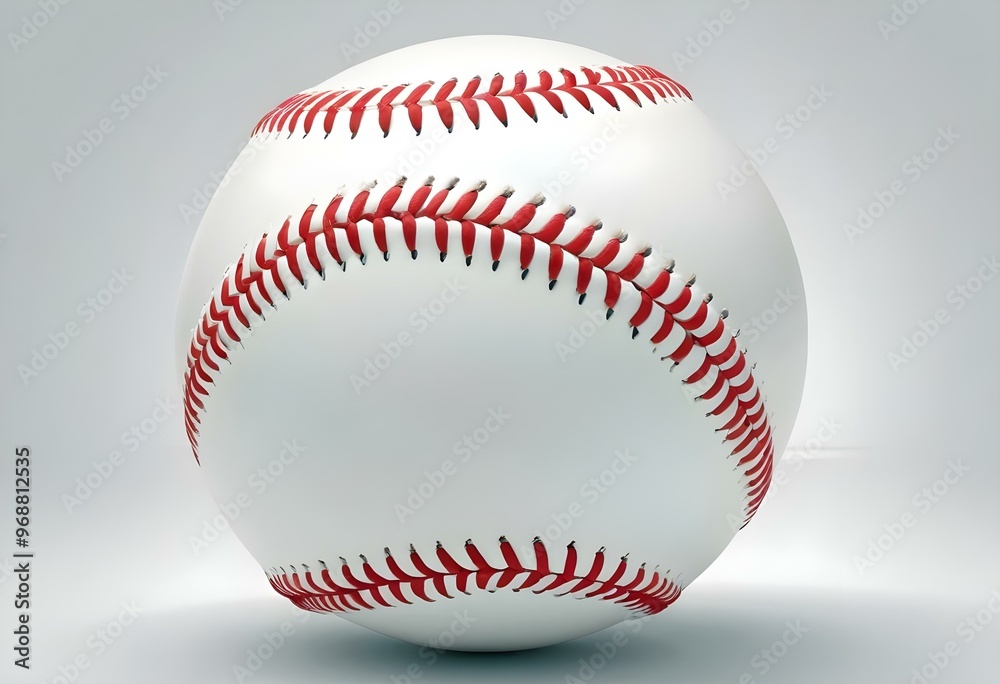 A baseball with red stitching and white stripes and with backgrounds A baseball with red stitching and white stripes and with backgrounds