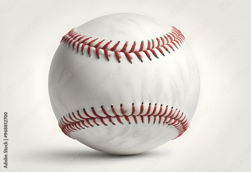 A baseball with red stitching and white stripes and with backgrounds A baseball with red stitching and white stripes and with backgrounds