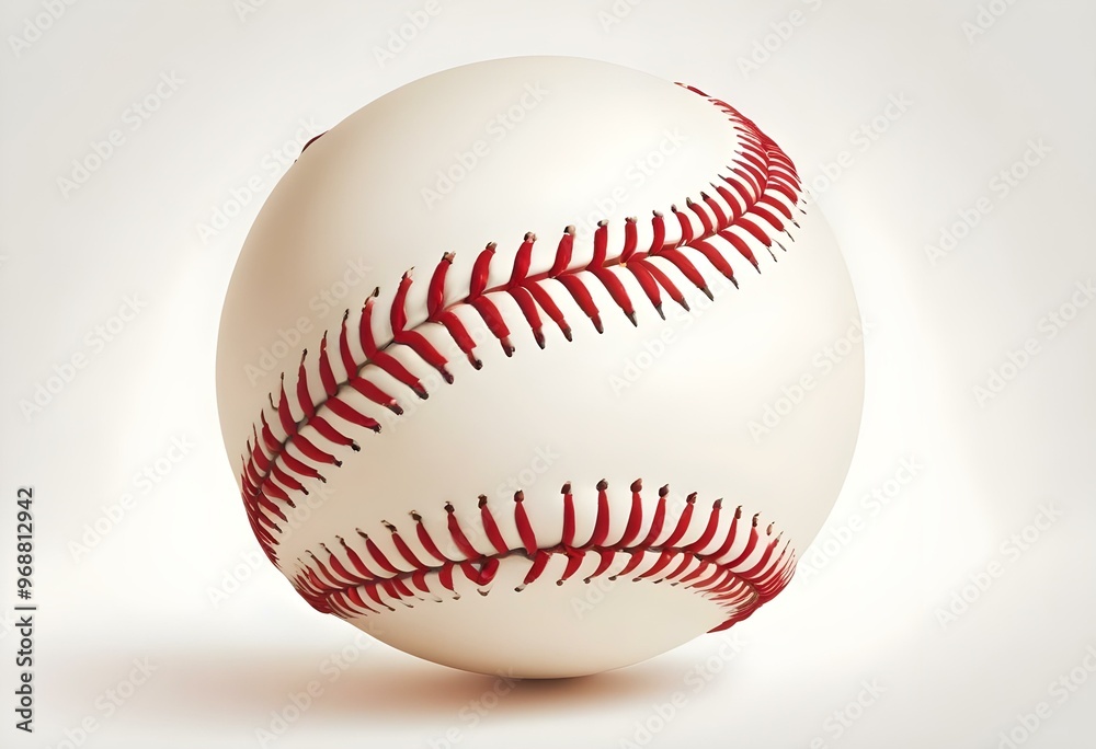 A baseball with red stitching and white stripes and with backgrounds A baseball with red stitching and white stripes and with backgrounds