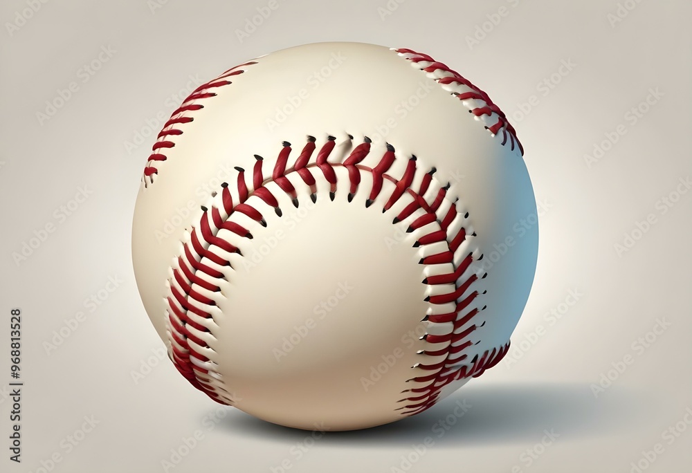 A baseball with red stitching and white stripes and with backgrounds A baseball with red stitching and white stripes and with backgrounds
