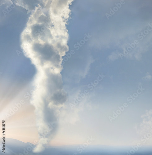 Принти на полотні A pillar of cloud leads the Jewish people across the desert across the sea