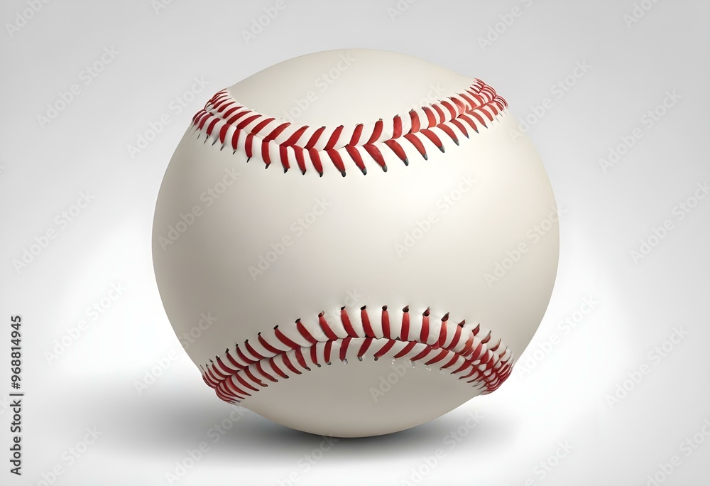 A baseball with red stitching and white stripes and with backgrounds A baseball with red stitching and white stripes and with backgrounds