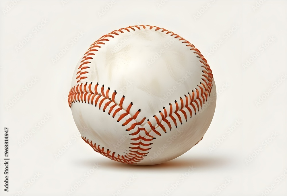 A baseball with red stitching and white stripes and with backgrounds A baseball with red stitching and white stripes and with backgrounds