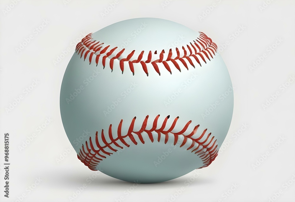 A baseball with red stitching and white stripes and with backgrounds A baseball with red stitching and white stripes and with backgrounds