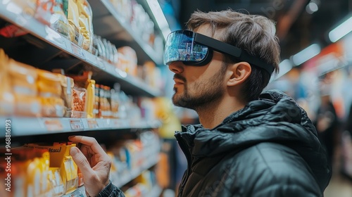 AI-Powered Real-Time Shopping Assistance in Augmented Reality: Shoppers using AR glasses, assisted by AI in finding products and comparing prices.
