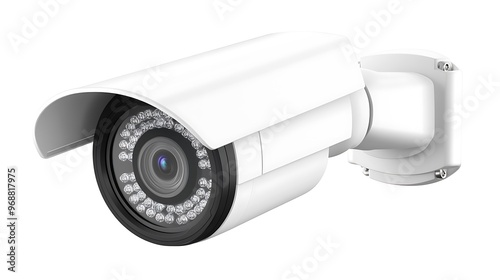 security camera isolated on white