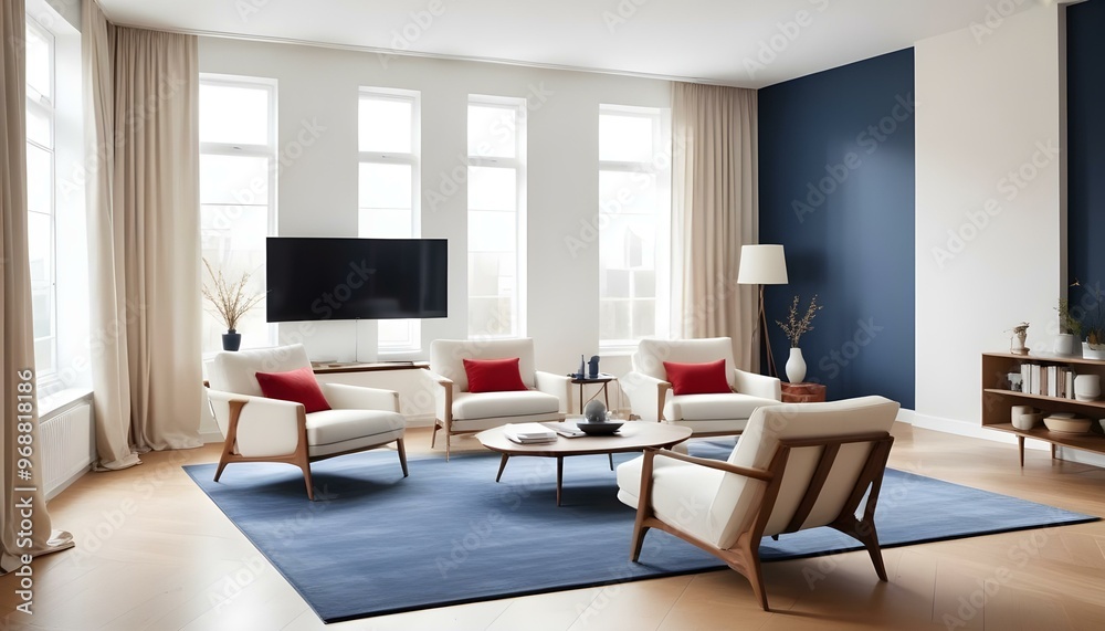 Photo modern style interior room 3d illustration Interior,Kitchen,Washrooms frame living room with colorful white sofa,led with blank frame Photo modern style interior room 3d illustration Interior,Kitchen,Washrooms frame living room with colorful white sofa,led with blank frame