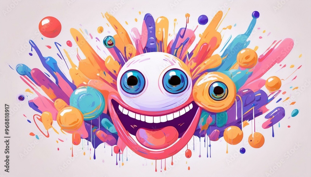 3D abstract background designed with modern, futuristic elements and vibrant col 