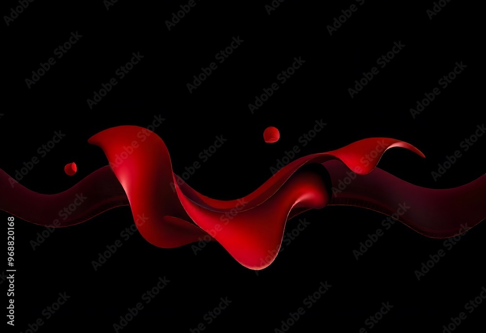 Abstract dark background with flowing red and black. Flowing red silk fabric against a black background. Suitable for wallpaper.
Abstract dark background with flowing red and black. Flowing red silk fabric against a black background. Suitable for wallpaper.