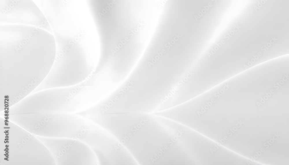 Obraz premium White abstract background with soft curves. Minimalist white background and subtle shadows.