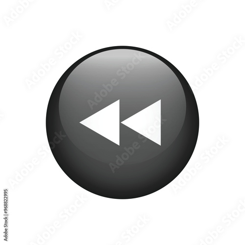 Vector forward button icon on white Background.