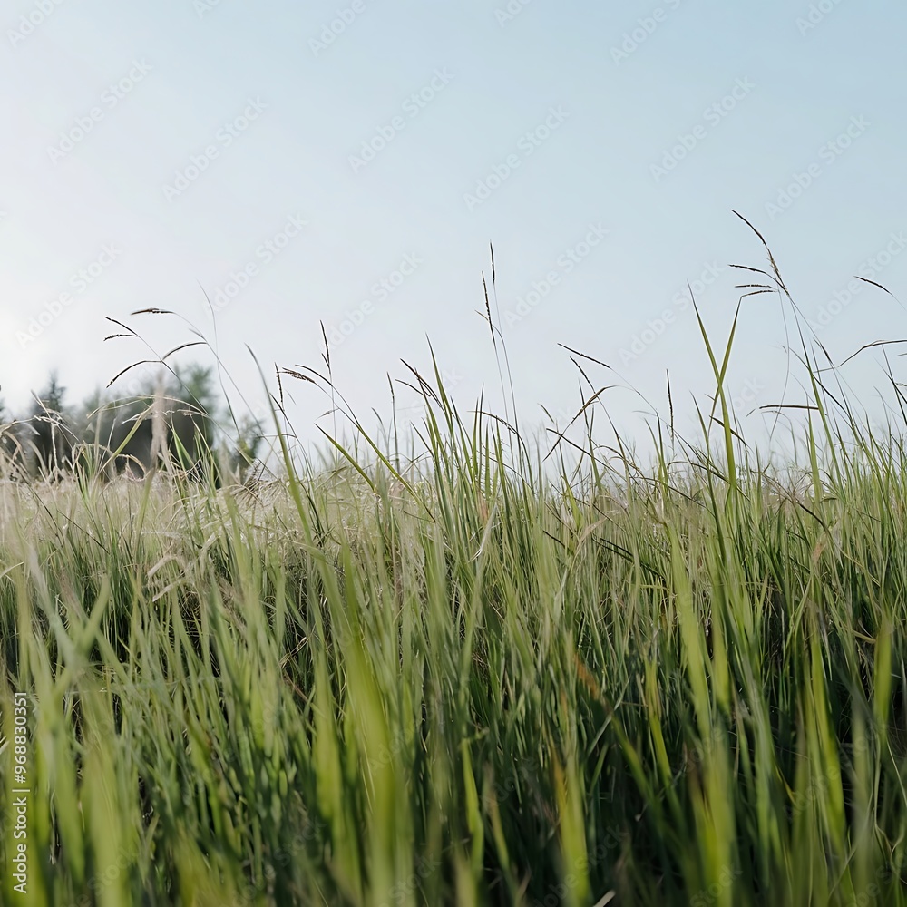 Naklejka premium grass in the wind