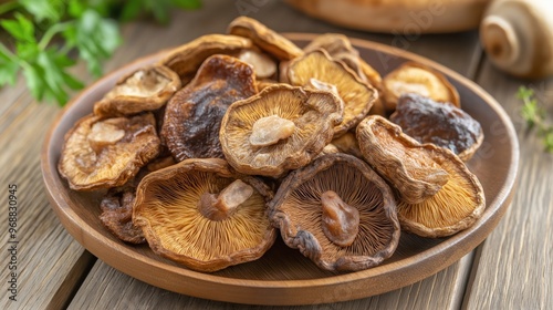 Picture of dehydrated porcini mushrooms