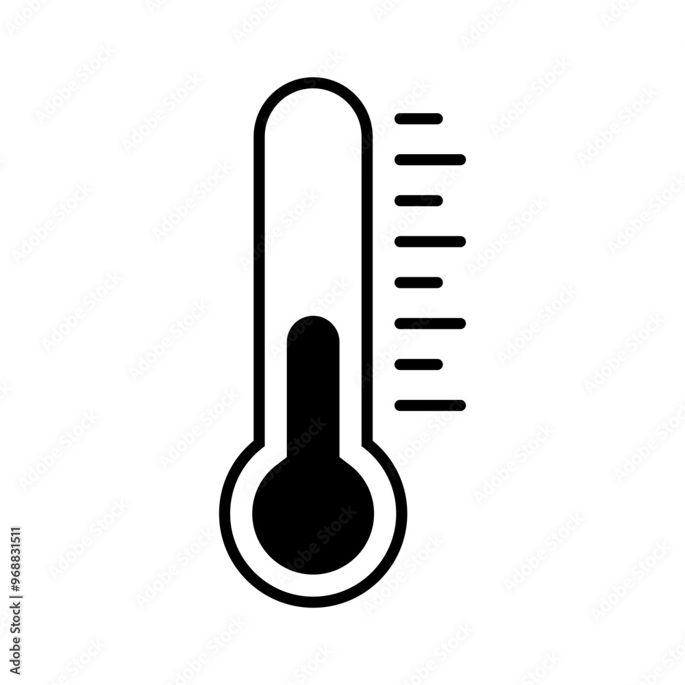 Vector isolated thermometer icon Vector isolated thermometer icon