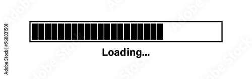 Vector isolated Loading bar icon