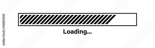 Vector isolated Loading bar icon