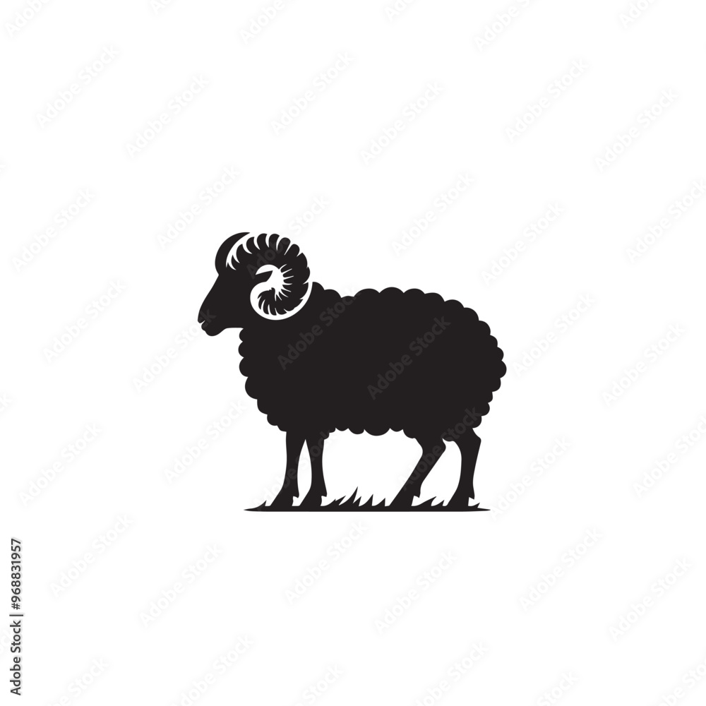 Sheep silhouette. Sheep logo, icon. Sheep vector design isolated on white. background. Sheep silhouette. Sheep logo, icon. Sheep vector design isolated on white. background.