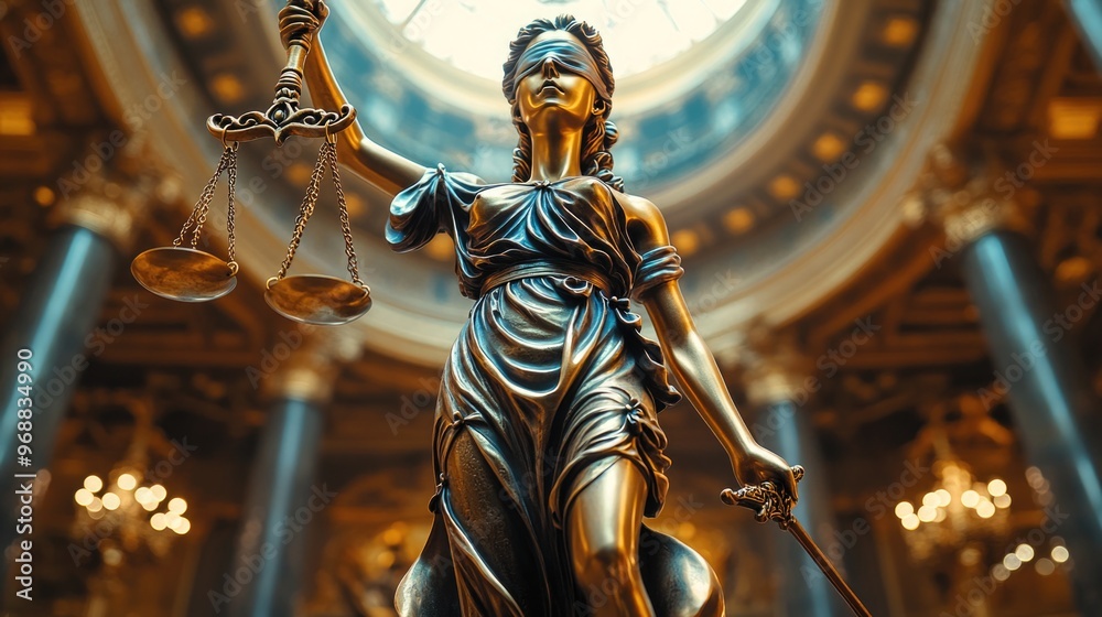 The Statue of Justice symbol, legal law concept image The Statue of Justice symbol, legal law concept image