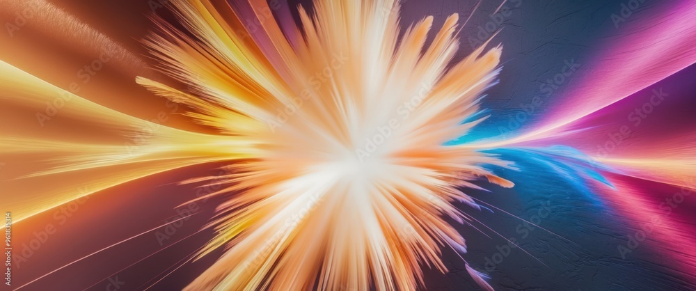 Dynamic explosion of colors and light, creating vibrant energy and abstract patterns suitable for artistic and creative projects Dynamic explosion of colors and light, creating vibrant energy and abstract patterns suitable for artistic and creative projects