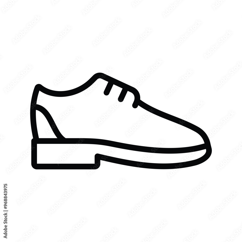 Men's office shoes icon line vector design in trendy style Men's office shoes icon line vector design in trendy style