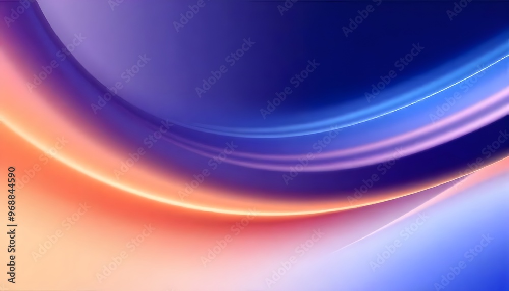 Naklejka premium Abstract background with smooth curved lines and gradient. swirling, iridescent suitable for wallpaper.