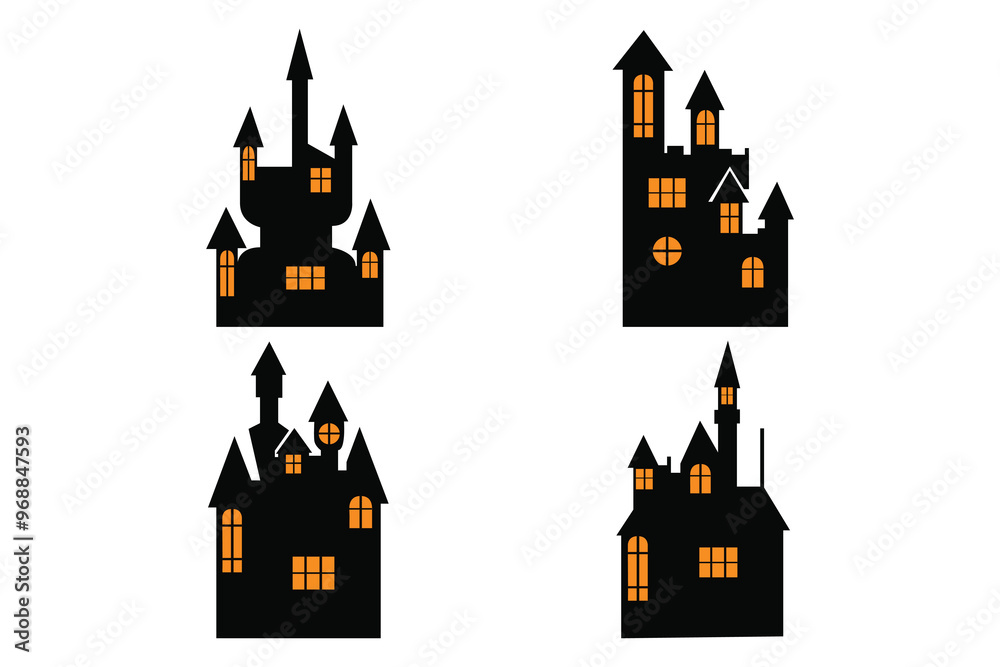 Fototapeta premium Halloween funny icon easy illustration.