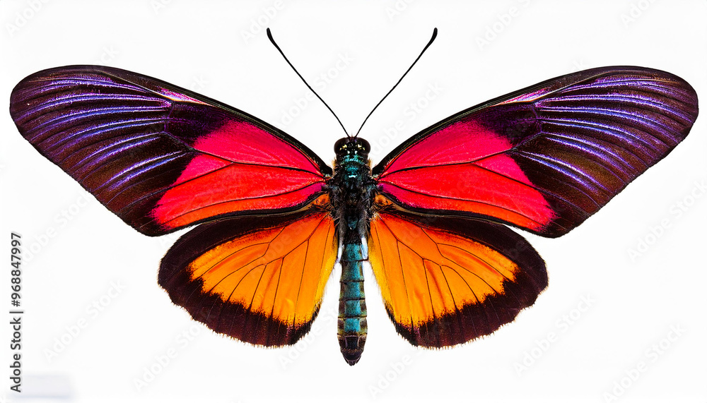 picture of a colourful butterfly isolated on white background picture of a colourful butterfly isolated on white background